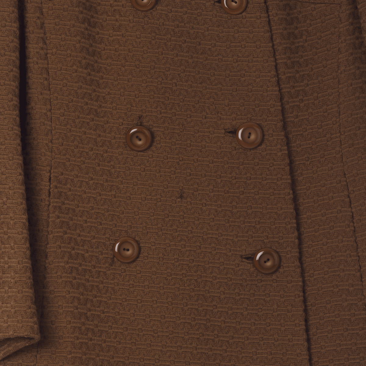 Vintage Wool Caramel Long Sleeved Coat UK Size 14/16 - Ava & Iva