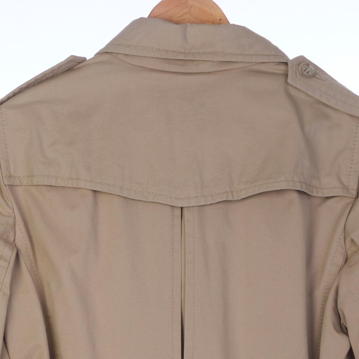 Whistles Cotton Beige Long Sleeved MacIntosh Jacket UK Size 16.