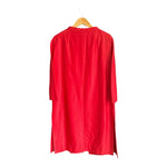Vintage Peggy French Red Sleeveless Dress And Coat Suit UK Size 16 - Ava & Iva