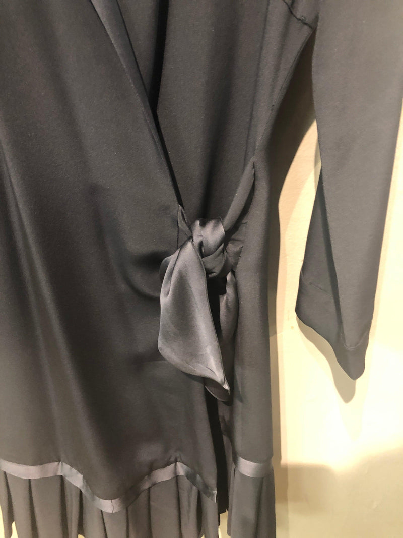 Libelula grey silk wrap over dress size 10 - Ava & Iva