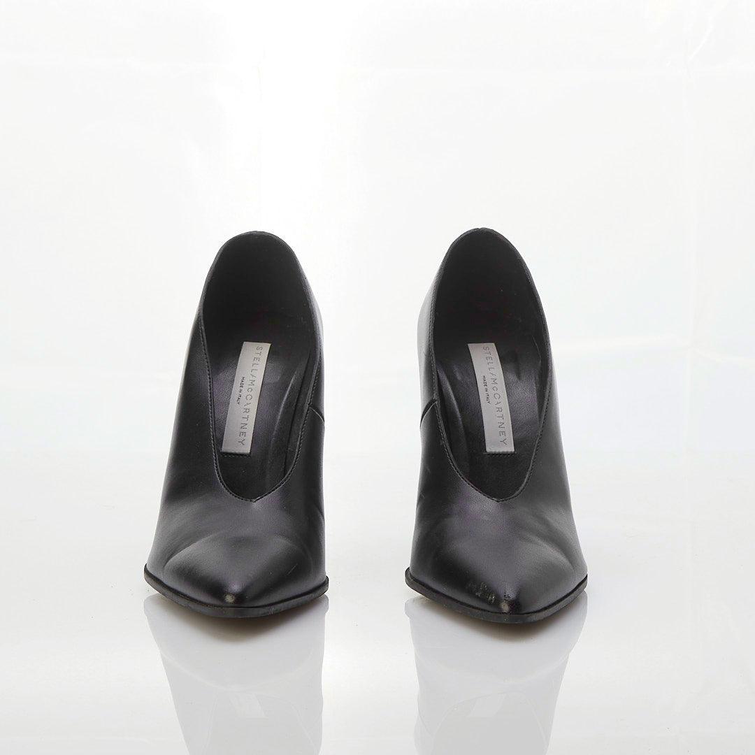 Stella McCartney Vegan Leather Black Court Shoe UK Size 4.5 - Ava & Iva
