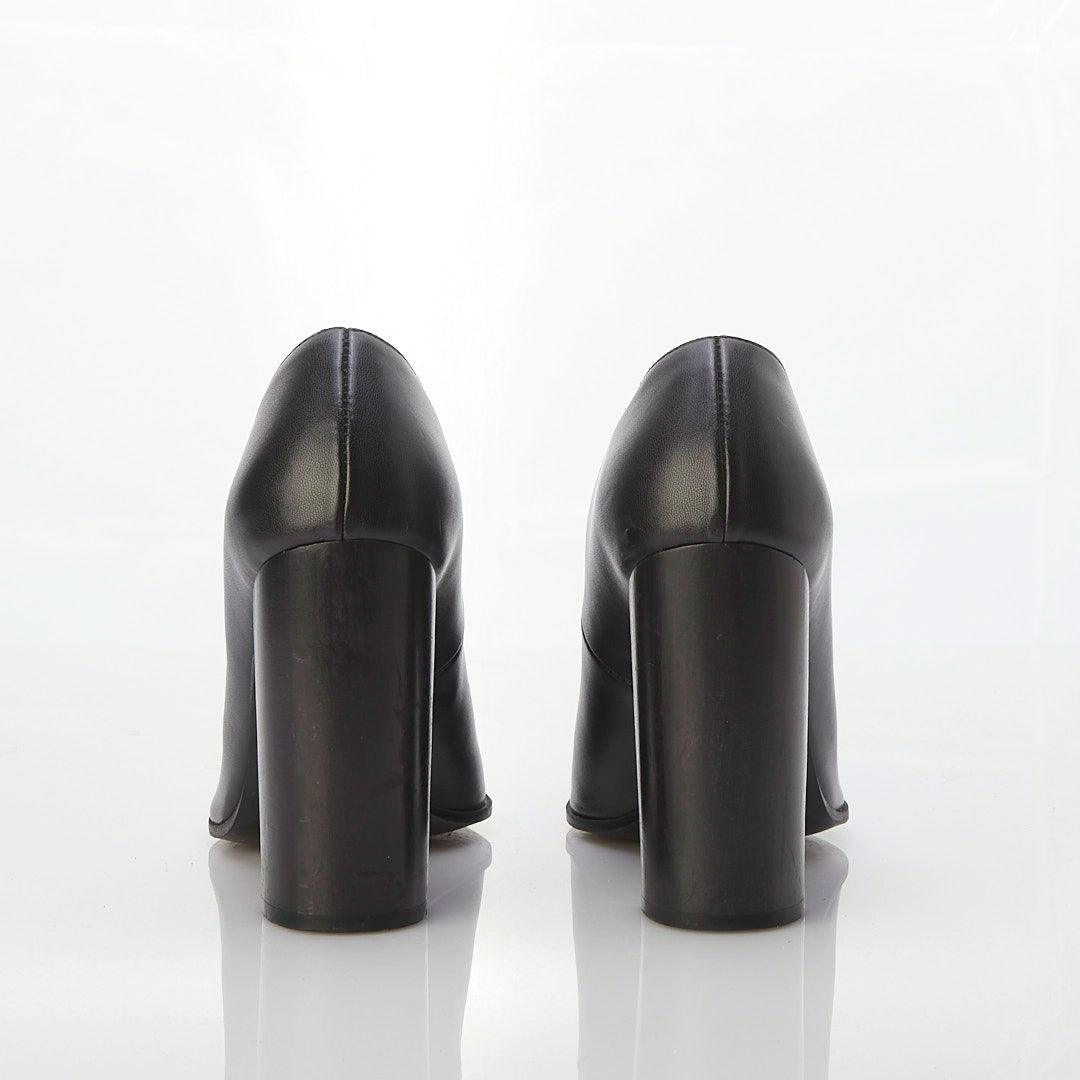 Stella McCartney Vegan Leather Black Court Shoe UK Size 4.5 - Ava & Iva