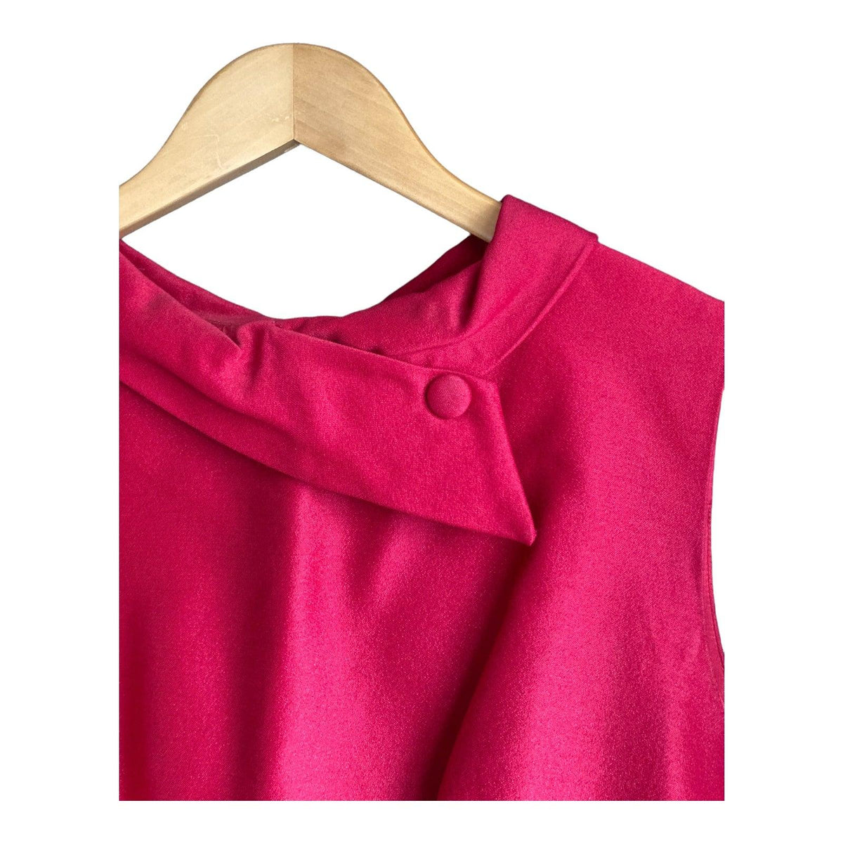 Vintage Peggy French Red Sleeveless Dress And Coat Suit UK Size 16 - Ava & Iva