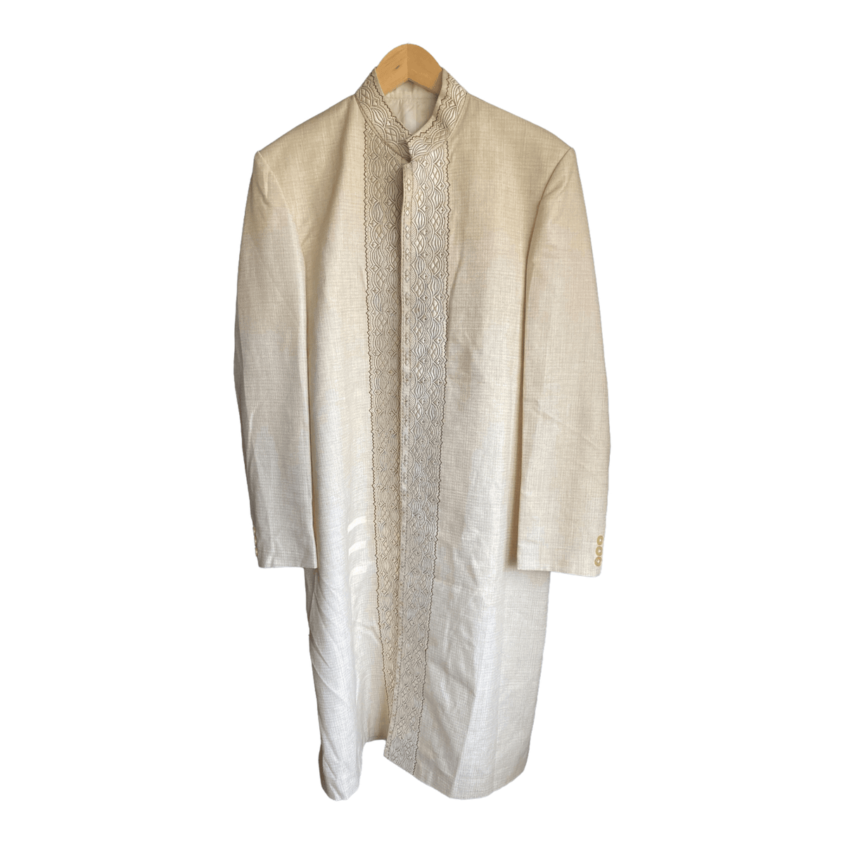 Stawford Cream Long Sleeved Coat UK Size 18 - Ava & Iva