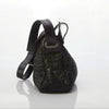 Bruno Magli Leather & Fabric Black Handbag - Ava & Iva