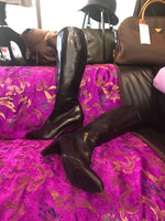 Keith Scarrot brown leather heeled boots. Size 41 (8) - Ava & Iva