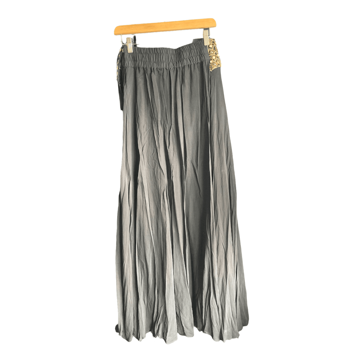 Vintage Black Long Length Skirt UK Size 10 - Ava & Iva