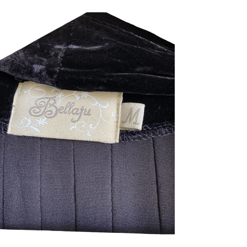 Bellaju Silk  Black Long Sleeved Coat UK Size Medium - Ava & Iva