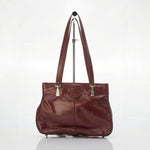 Genne Aigner Handmade Leather Burgundy Handbag - Ava & Iva