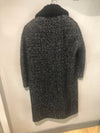 Vintage 1950's Dereta tweed coat with astrakan collar size 14 - Ava & Iva