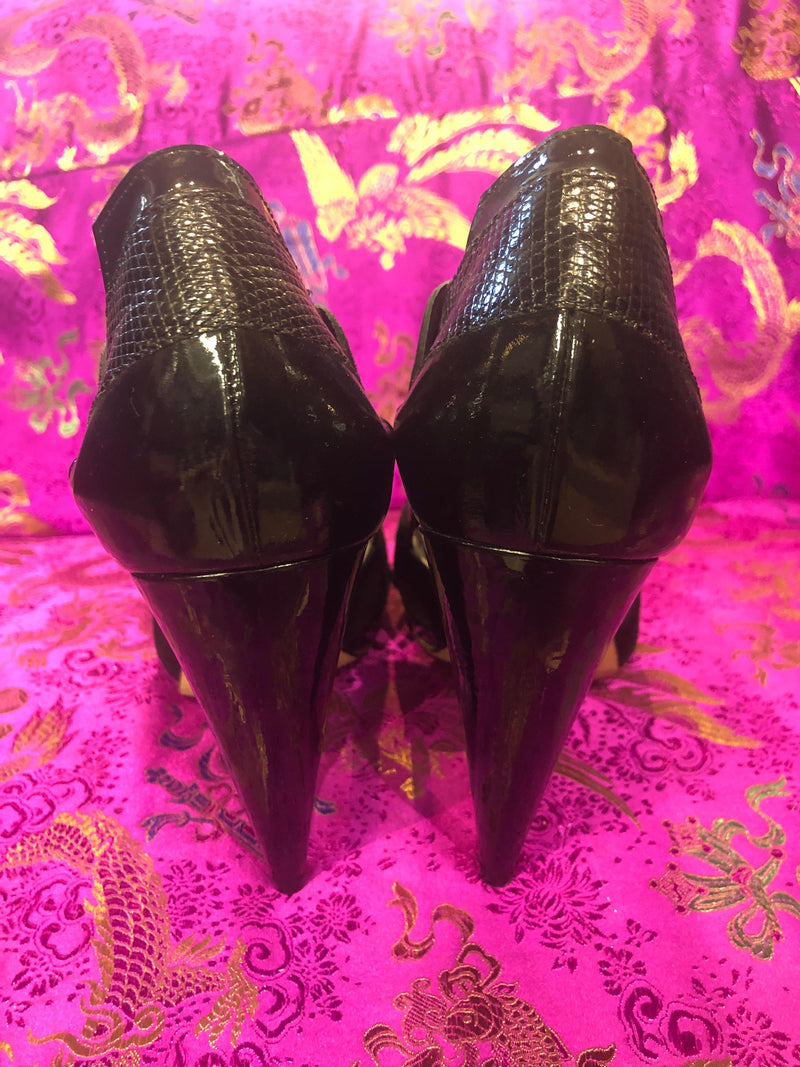 Amanda Wakeley Black Leather Heels (40) 7 - Ava & Iva