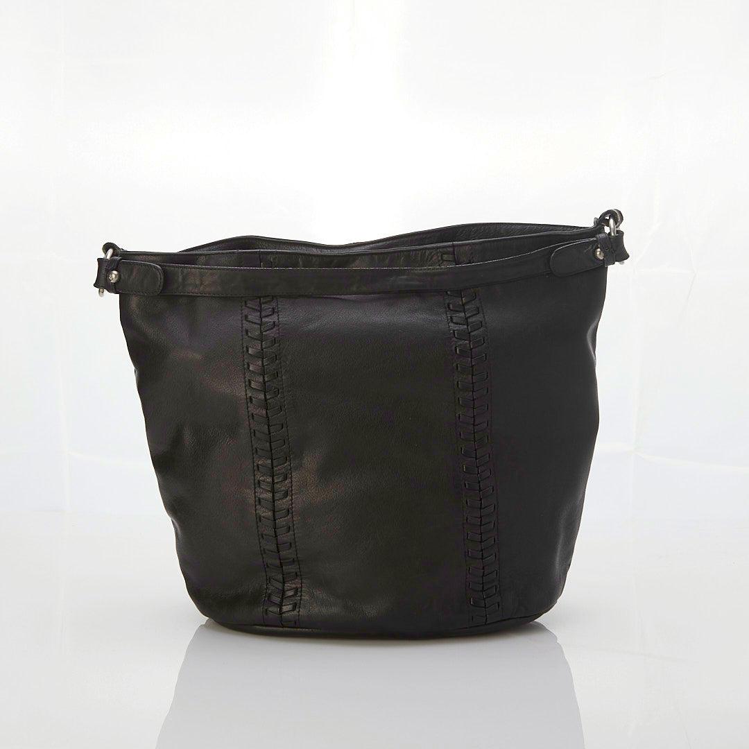 Ralph Lauren Leather Black Handbag - Ava & Iva