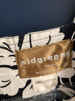 Sidgreene Cotton Black And White Floral Sleeveless Dress UK Size 12 - Ava & Iva