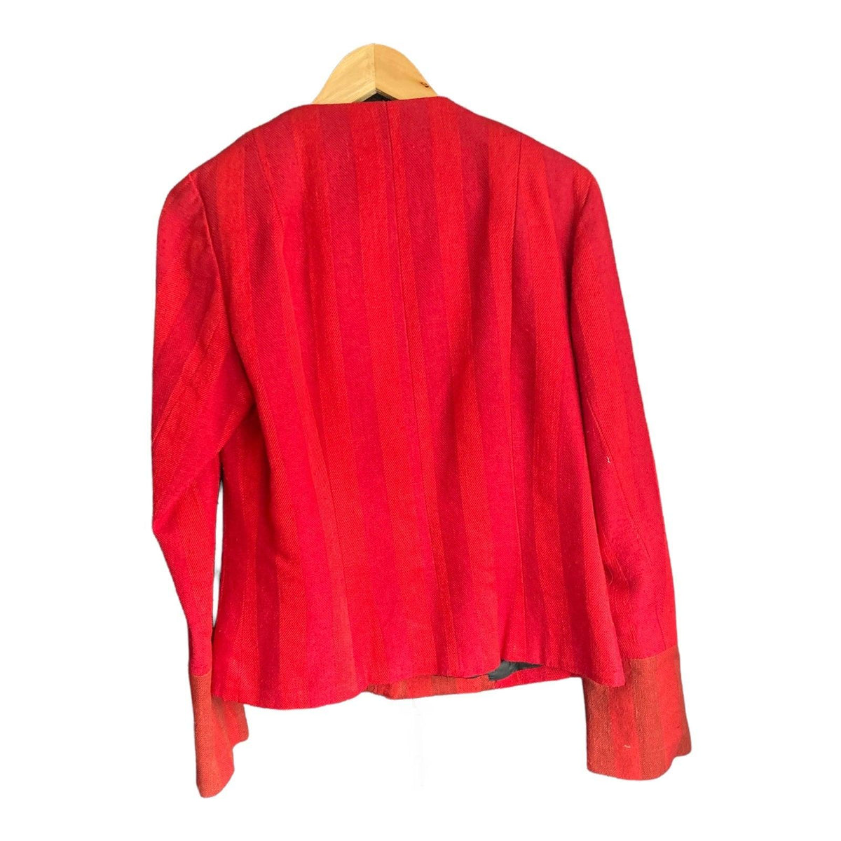 Jenny Edwards-Moss Red Skirt Suit With Long Sleeved Jacket UK Size 14 - Ava & Iva