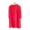 Vintage Peggy French Red Sleeveless Dress And Coat Suit UK Size 16 - Ava & Iva