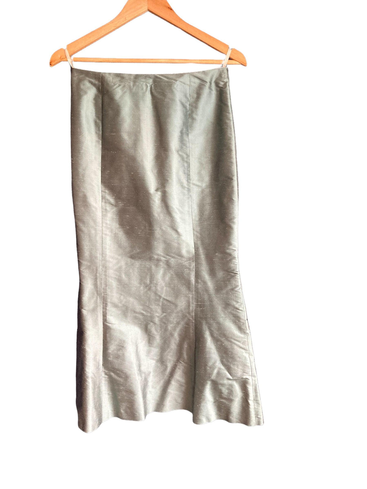 Jenny Edwards-Moss Pale Green Skirt Uk Size 10 And Matching Jacquard Long Sleeved Jacket UK Size 12 - Ava & Iva