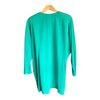 Vintage Jean Muir Wool Emerald Green Waterfall Front Long Sleeved Jacket UK Size 16 - Ava & Iva