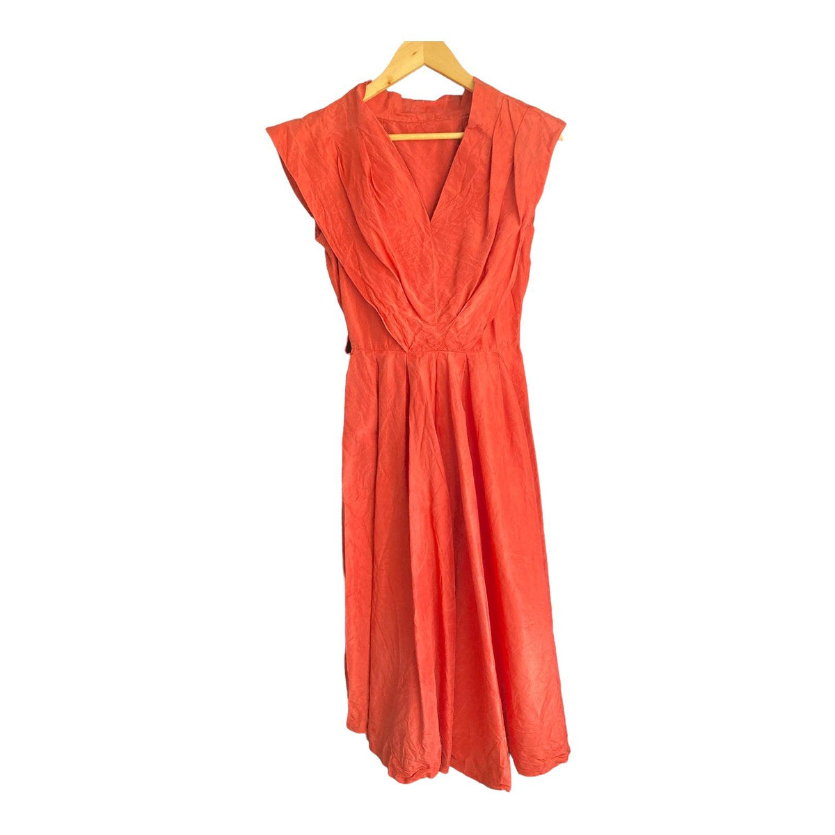 Vintage Orange Sleeveless Dress UK Size 4 - Ava & Iva