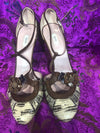 Prada Snake Pattern Leather Shoes (38.5) - Ava & Iva