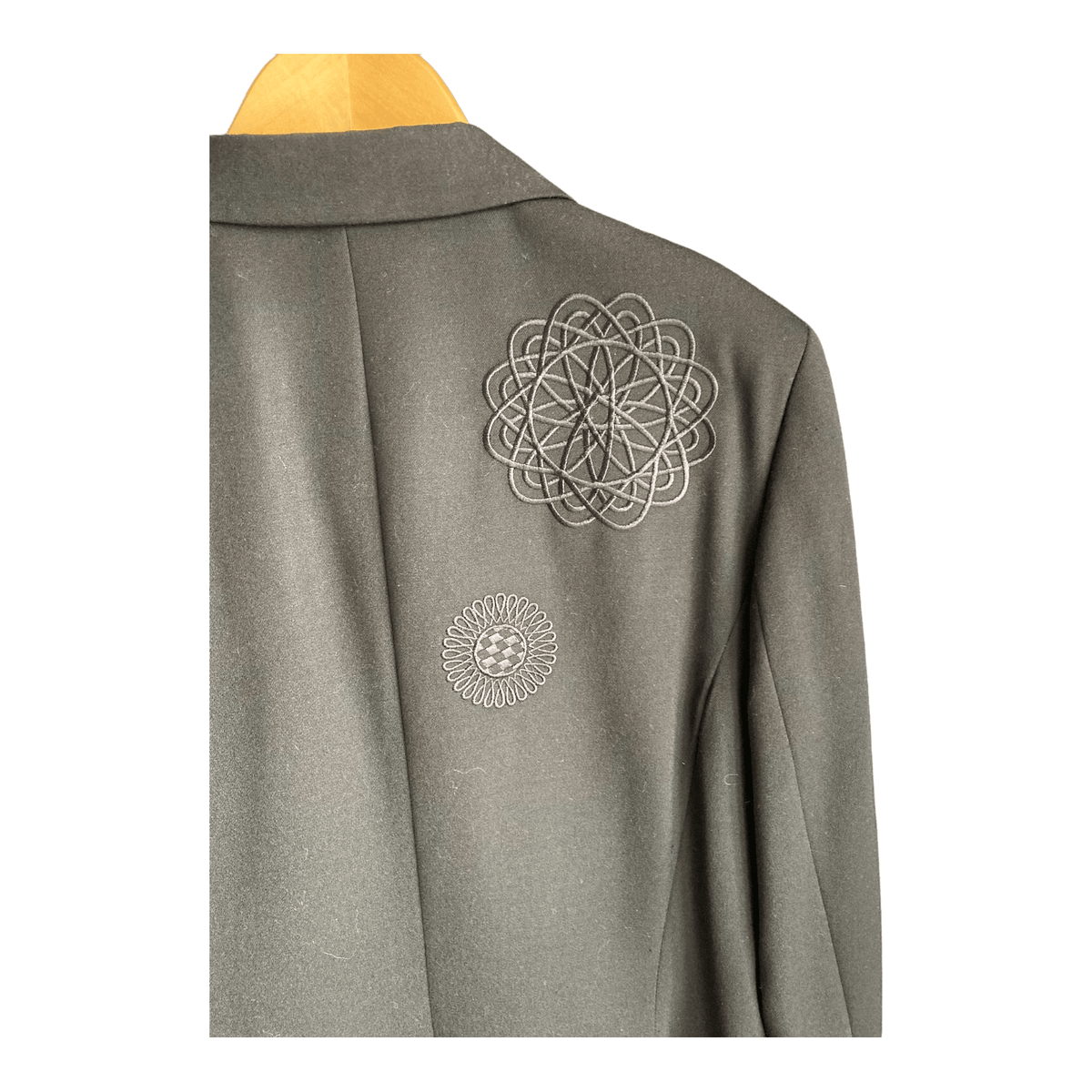 Escada Margaretha Ley Wool Navy Blazer UK Size 10 - Ava & Iva