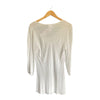 Ghost White Long Sleeved Beach Cover Up Style Dress UK Size Large - Ava & Iva