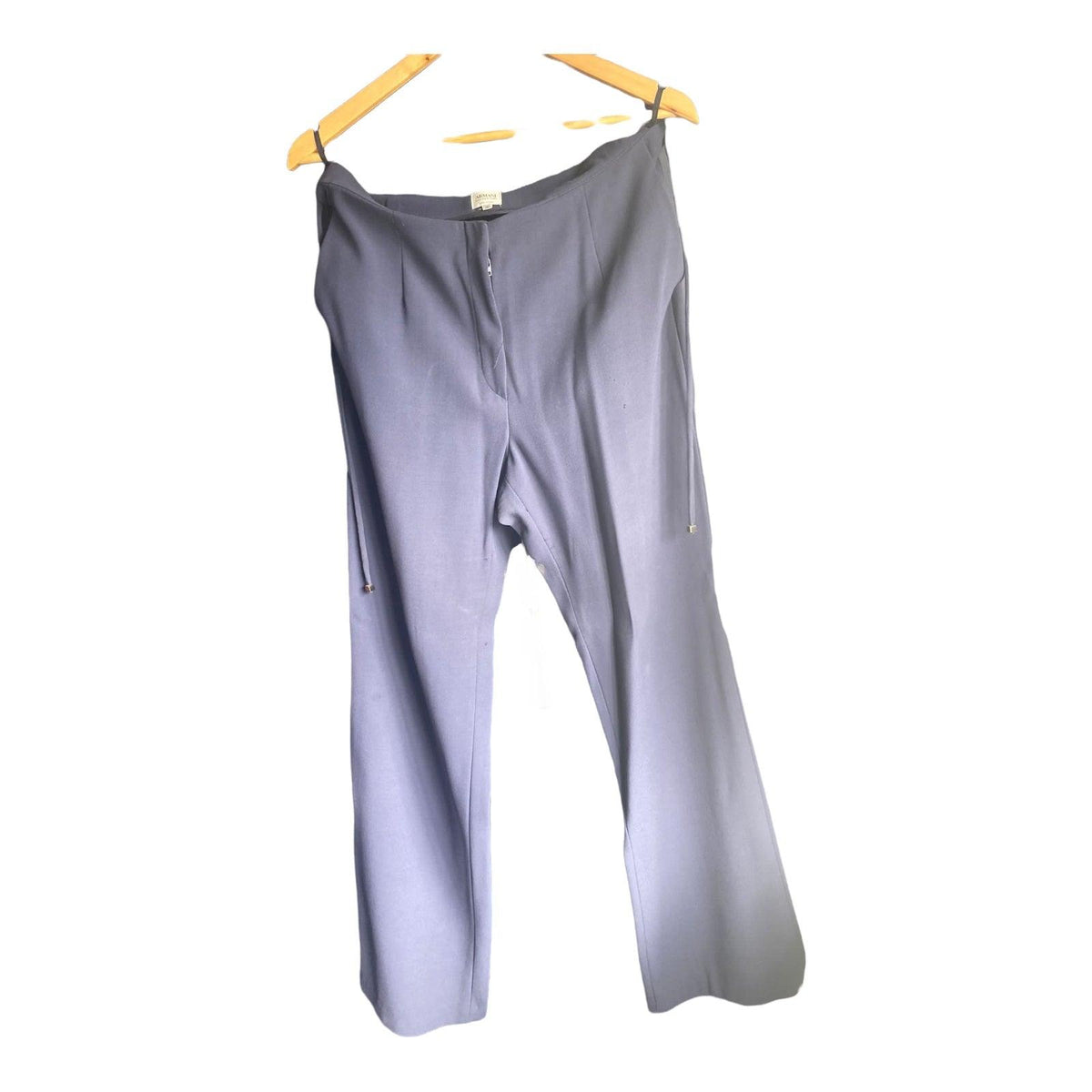 Armani Wool Navy Blue Trouser Suit UK Size 14 - Ava & Iva