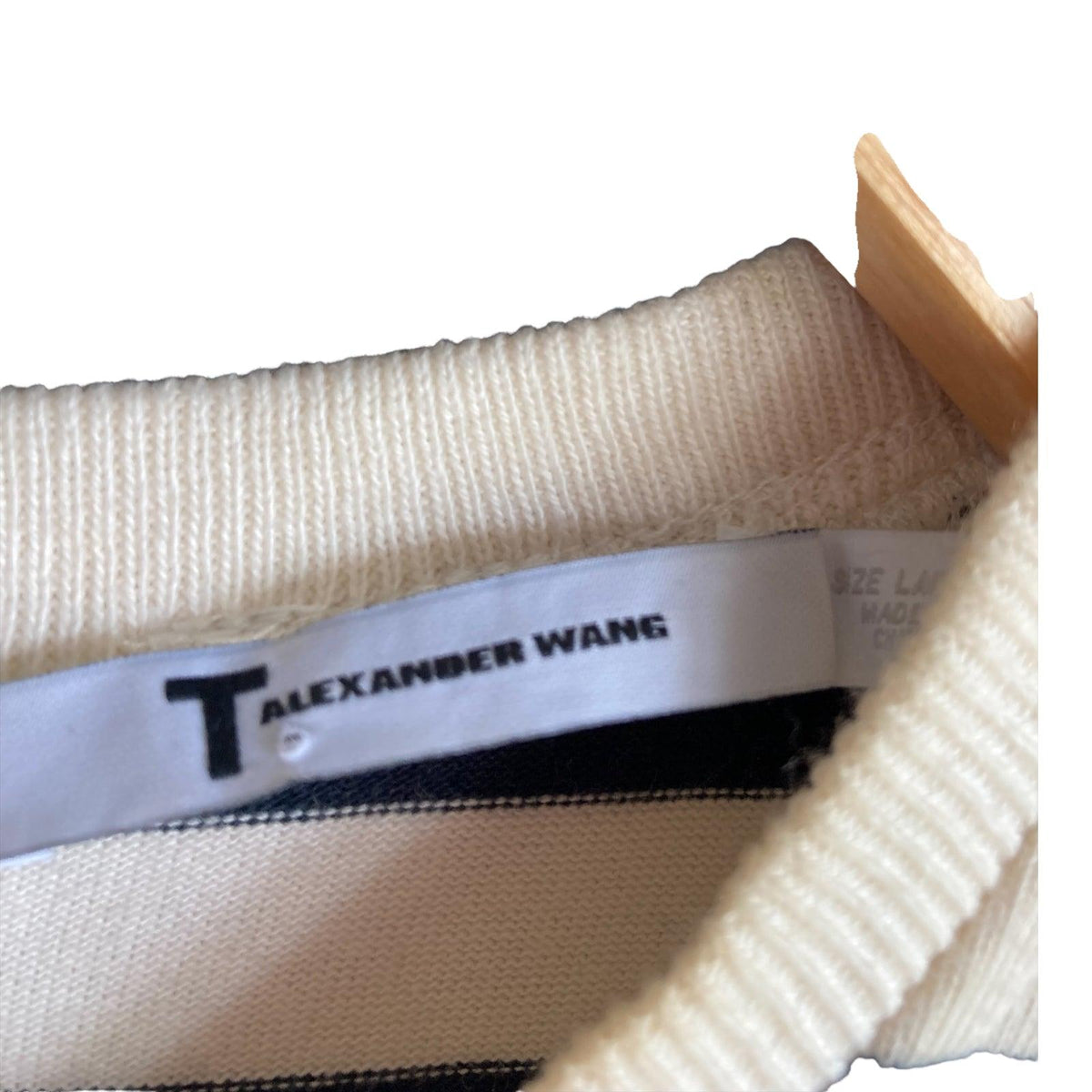 Alexander Wans Cotton Navy And Cream Racer Baked Sleeveless Dress UK Size Large - Ava & Iva