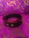 Escada wonderful leather black and red belt with hearts. Size 8/10 - Ava & Iva