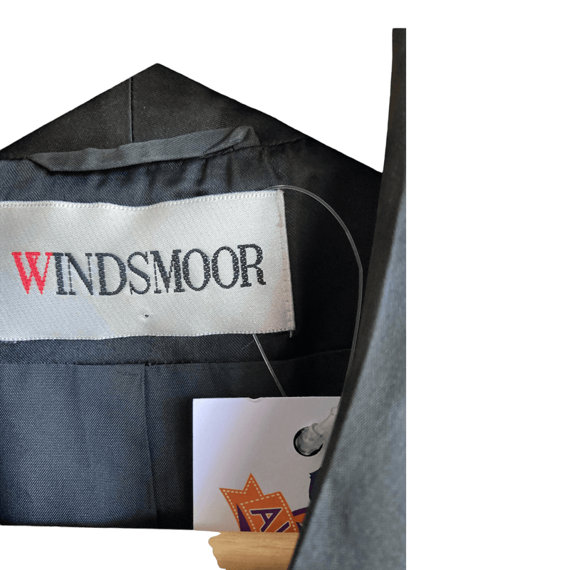 Windsmoor Wool Black Long Sleeved Coat UK Size 12 - Ava & Iva
