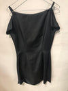 Versace jeans couture linen rayon mix Dress Black LBD size 10 - Ava & Iva