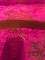 Ralph Lauren snake effect leather belt black with silver buckle. medium/Small - Ava & Iva