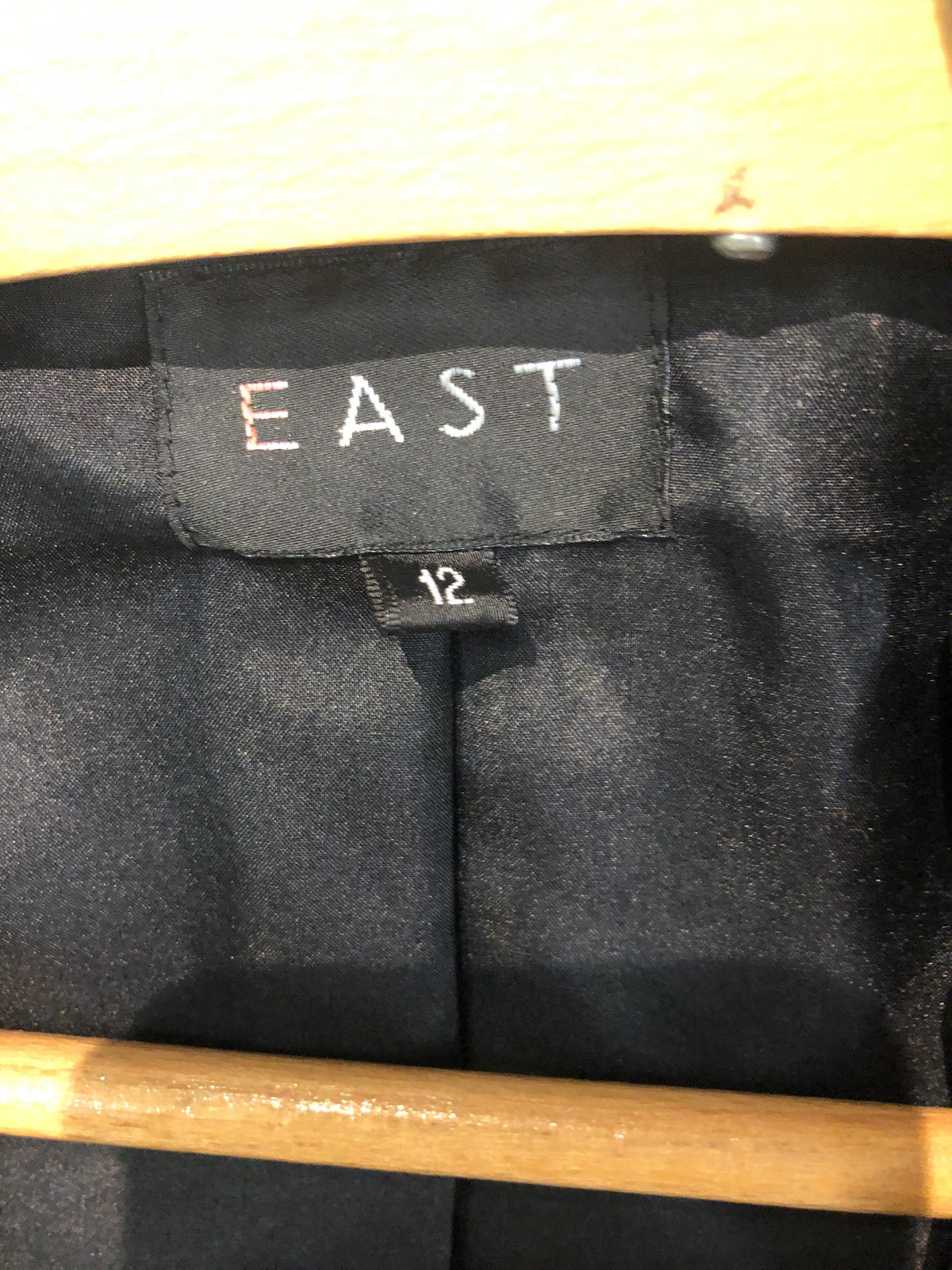 East Silk Mix Jacket Ruffled and Sequin Detail Size12 - Ava & Iva