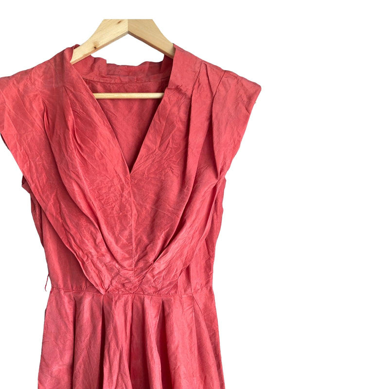Vintage Orange Sleeveless Dress UK Size 4 - Ava & Iva