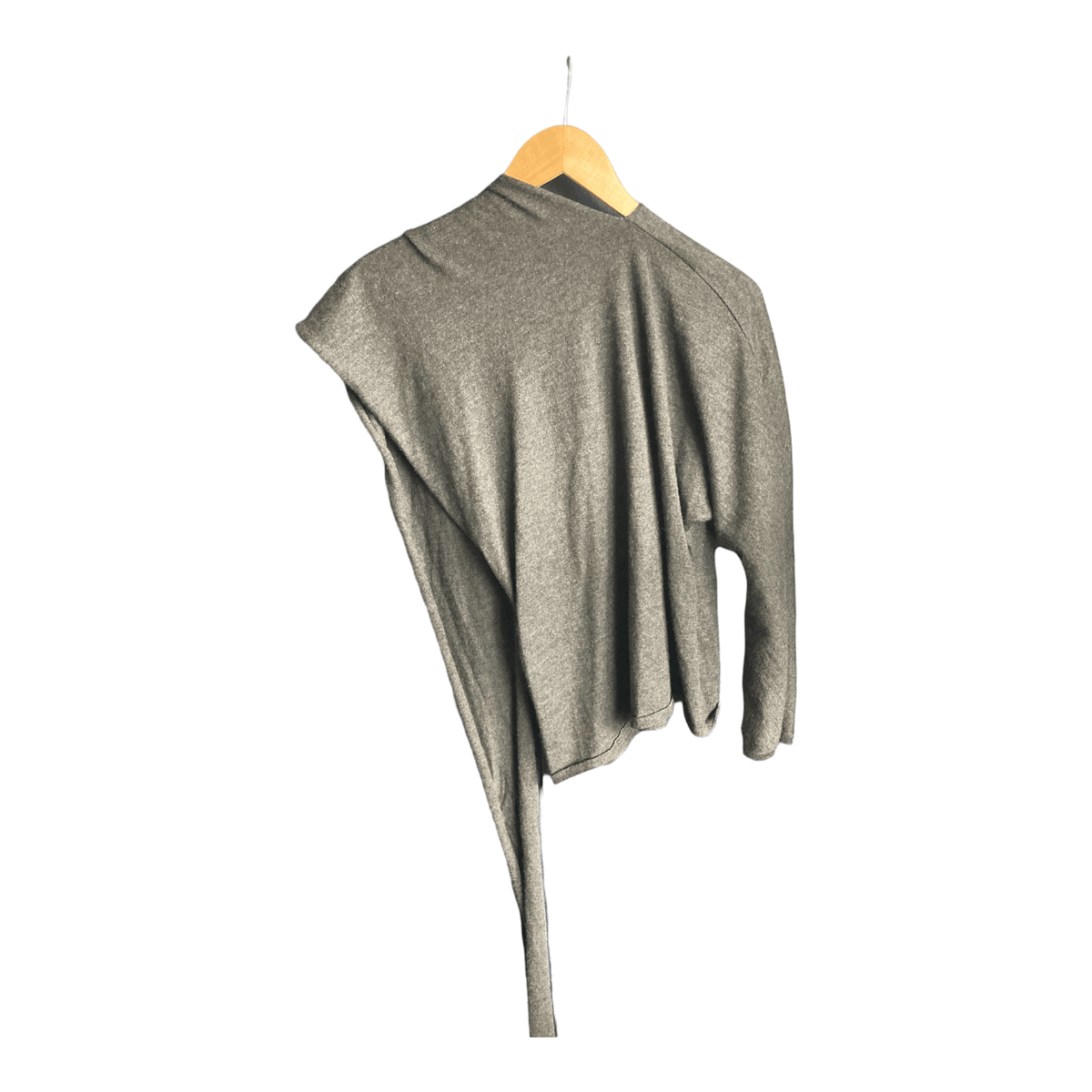 Ralph Lauren Collection Cashmere One Shoulder Grey Jumper UK Size XL - Ava & Iva