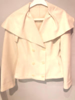 Emporio Armani cream wool fitted jacket size 14/16 - Ava & Iva