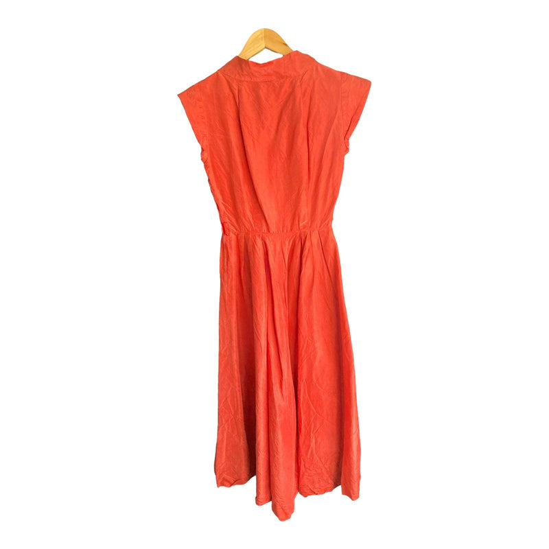Vintage Orange Sleeveless Dress UK Size 4 - Ava & Iva