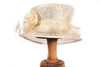Pale Yellow Cream Formal Hat with Flower Detail 57cm - Ava & Iva