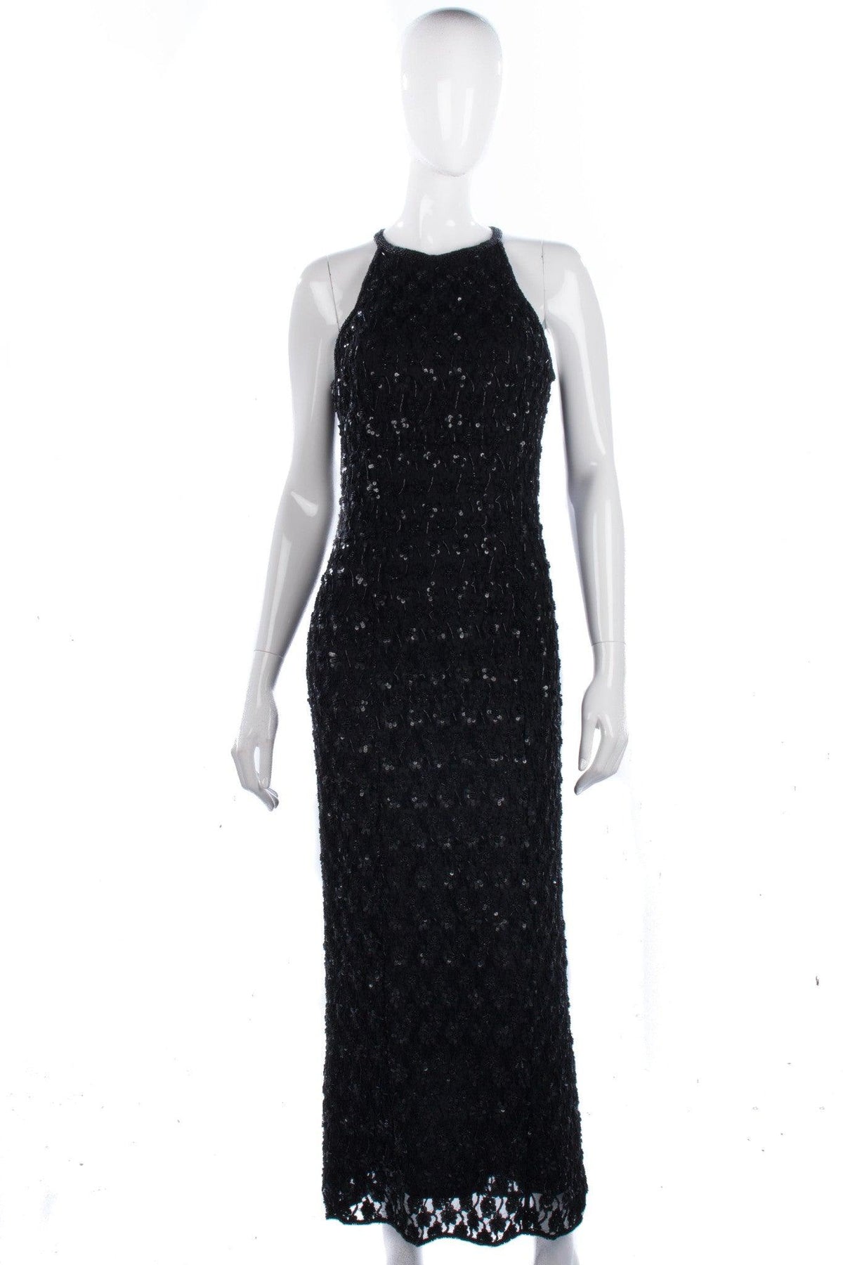 Vintage Opera at Richards Long Black Lace and Sequinned Dress. BNWT size 12 - Ava & Iva