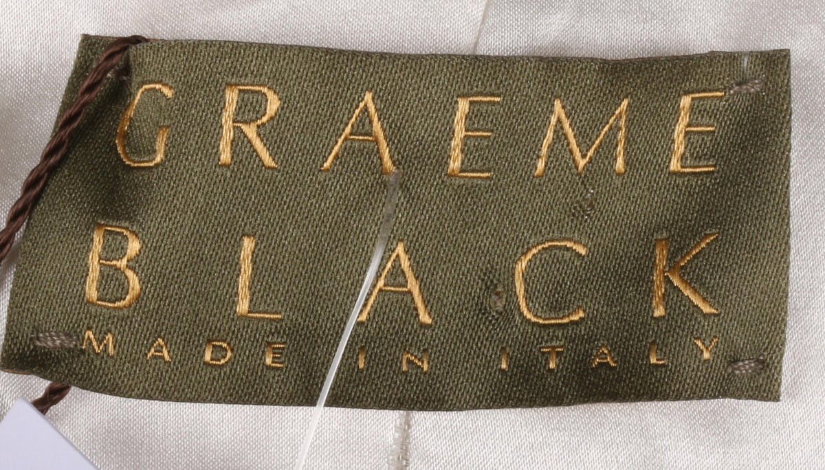 Graeme Black Super Soft Leather Jacket White Size S - Ava & Iva