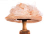 Mad Hatters peach formal hat 