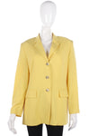 Betty Barclay Jacket Yellow with Mother of Pearl Buttons Size 14 - Ava & Iva