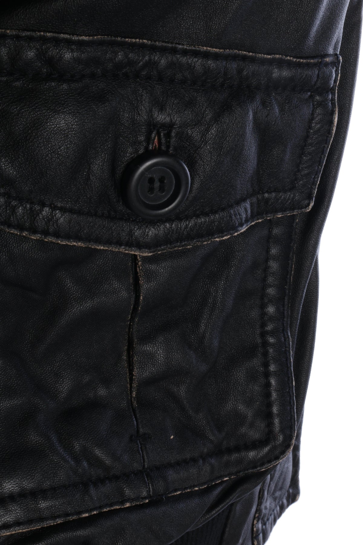 J Crew Soft Leather Bomber Jacket Black UK 8 - Ava & Iva