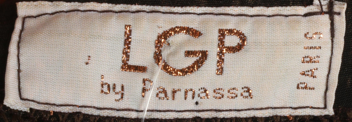 Funky french brown evening jacket with floral embroidery - Ava & Iva