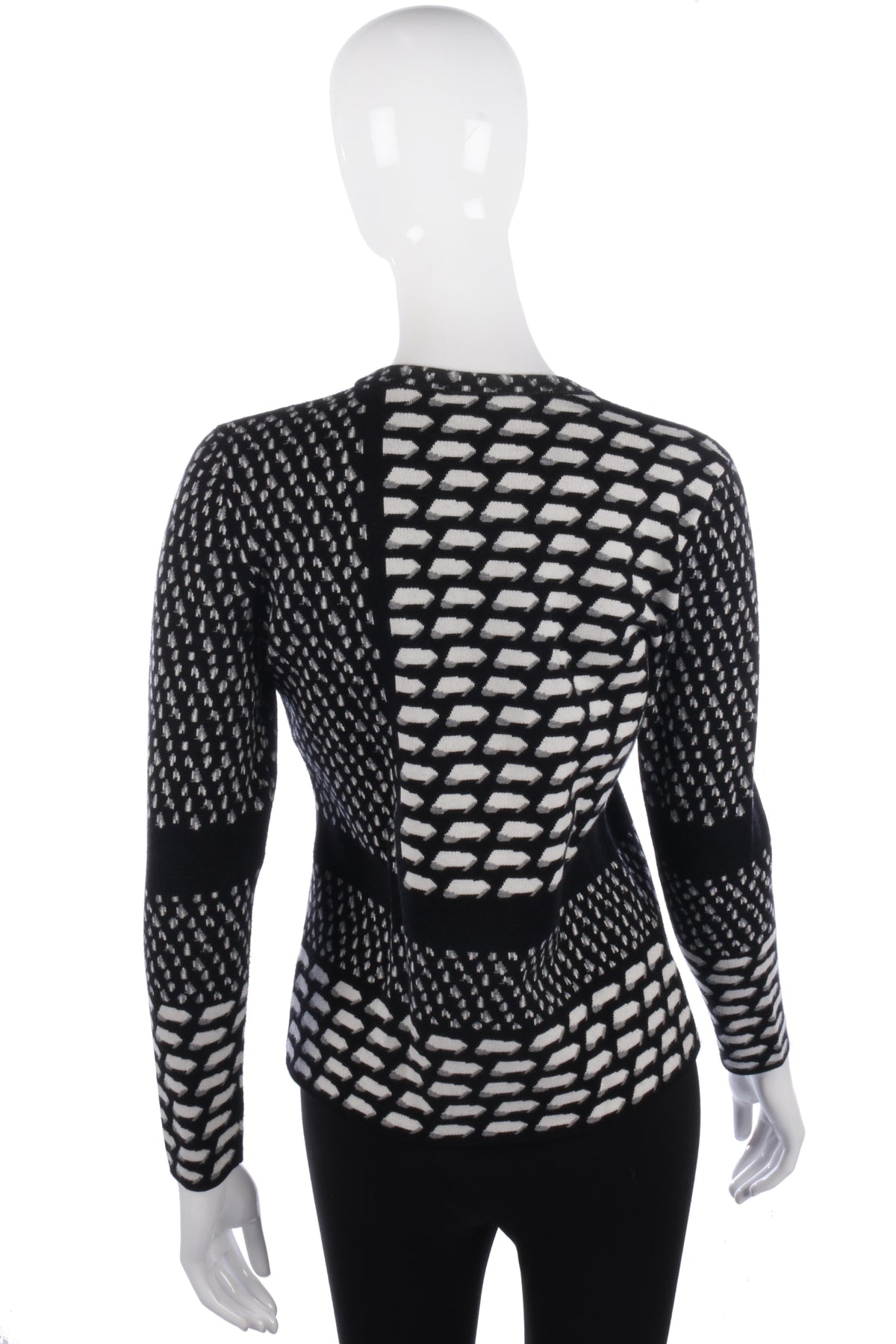 Nicole Farhi black and white jumper size M - Ava & Iva