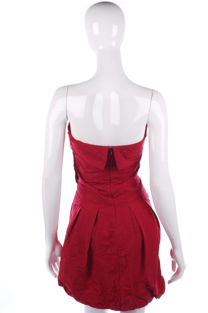 Pinko red strapless cocktail dress, size 12 - Ava & Iva