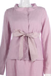 Fabulous Tara Jarmon pink linen and silk dress and jacket size S - Ava & Iva