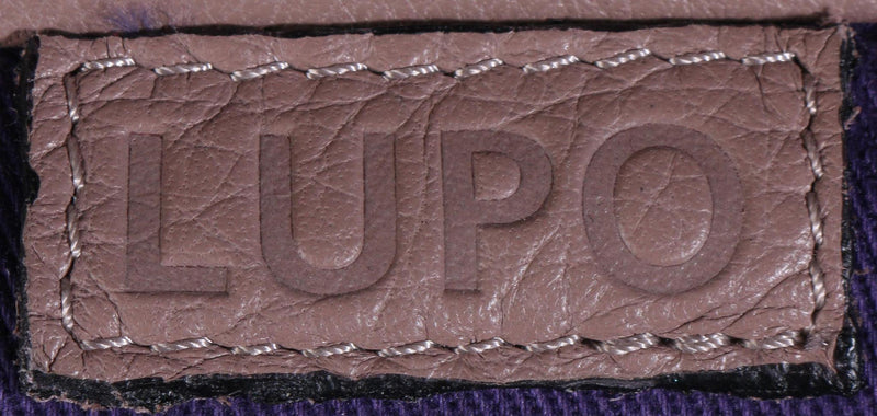 Lupo soft leather handbag label