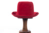 Vintage Red Felt Fedora Style Hat Size M - Ava & Iva