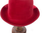Vintage Red Felt Fedora Style Hat Size M - Ava & Iva