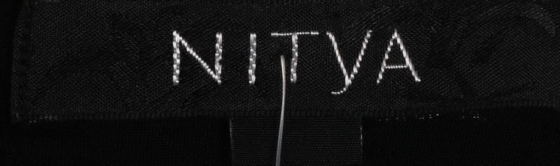 Nitya black top with long line floaty fabric size 12/14 - Ava & Iva